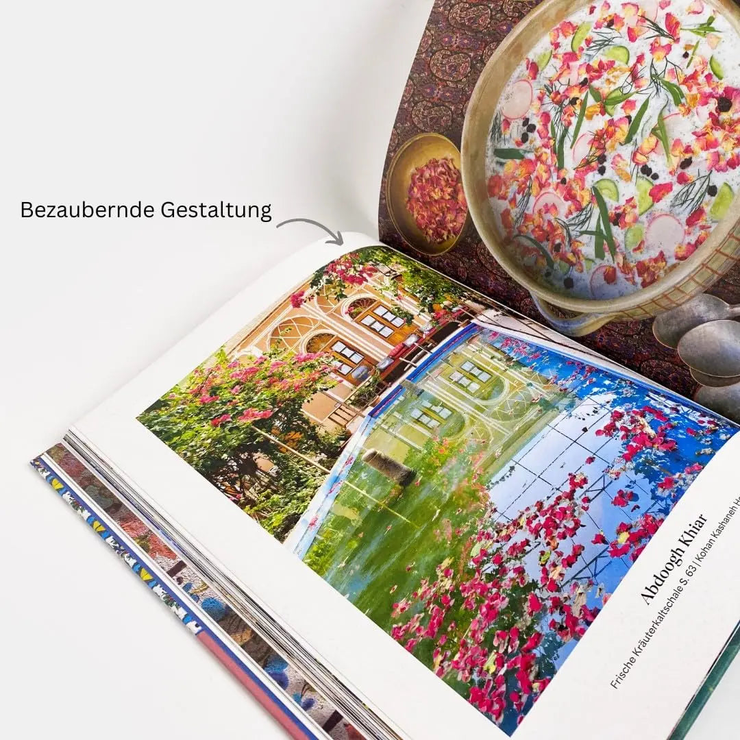 Hier fließt die Liebe. Persische Küche: Gerichte. Gastfreundschaft. Geschichten. Silbermedaille GAD 2024 Silbermedaille, Swiss Gourmet Cookbook Award 2025 Brandstätter Verlag