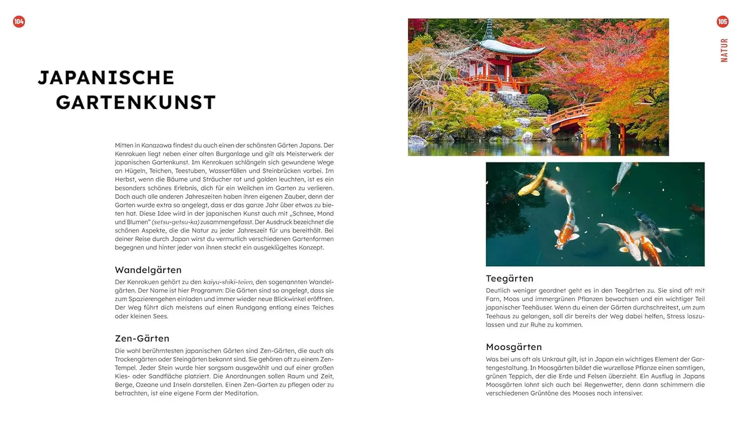 JAPAN – Kultur, Landschaft, Menschen & ein Leben mit Ikigai: Eine inspirierende Reise zum Träumen: Hochwertiges Geschenkbuch mit Tipps, Rezepten und mehr | mit farbigem Buchblock & Leseband EMF Verlag