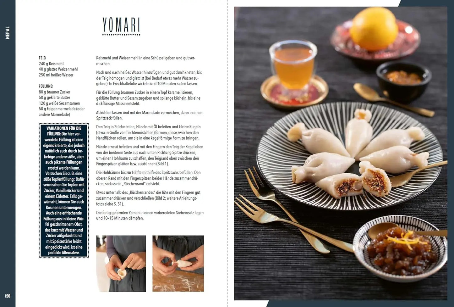 Teigtaschen: Selbst gemacht; Mit und ohne Fleisch Stocker stv