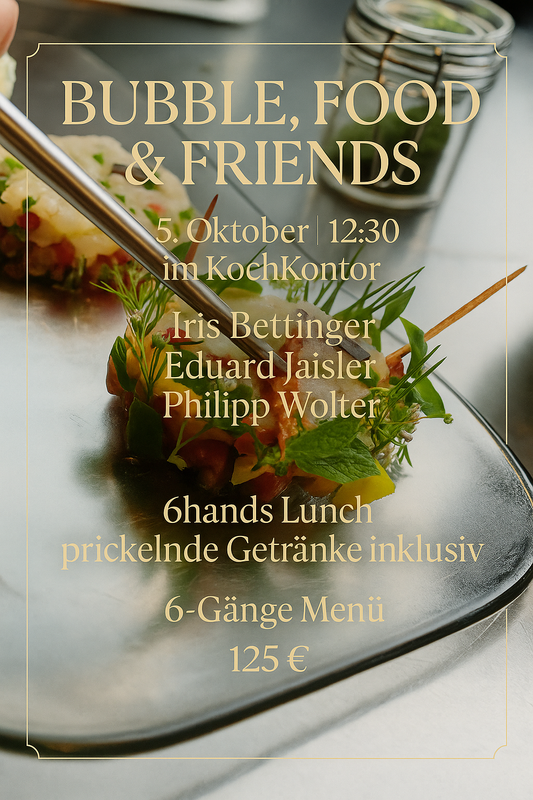 Bubbles, Food & Friends, Sonntag, 05. Oktober 2025 -von 12 bis 18 Uhr