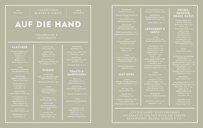 "Auf die Hand - Sandwiches, Burger & Toasts, Fingerfood & Abendbrote" von Stevan Paul – Genussvolles Streetfood für zuhause und unterwegs – Zum Reinbeißen gut!