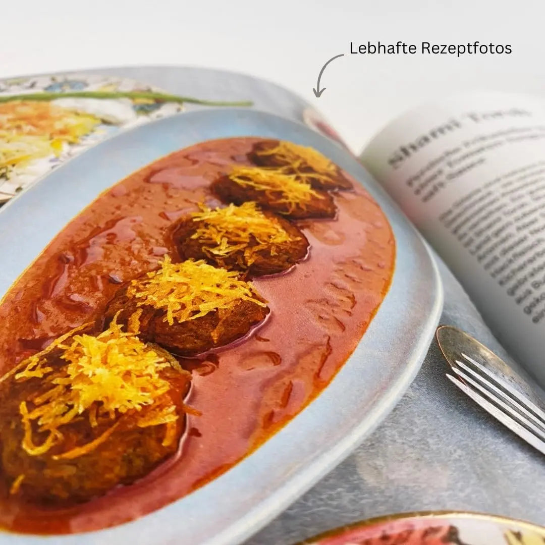 Hier fließt die Liebe. Persische Küche: Gerichte. Gastfreundschaft. Geschichten. Silbermedaille GAD 2024 Silbermedaille, Swiss Gourmet Cookbook Award 2025 Brandstätter Verlag