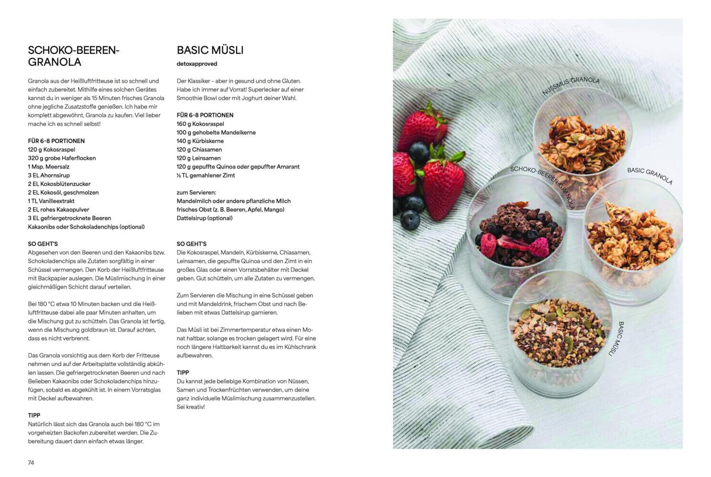 Kochbuch Gesunde Ernährung – Feel. Good. With. Food.: 100 schnelle Rezepte. Mit 21 Tage MOAI DETOX. Vegan, glutenfrei & zuckerfrei kochen. Meal-Prep... Christian Verlag