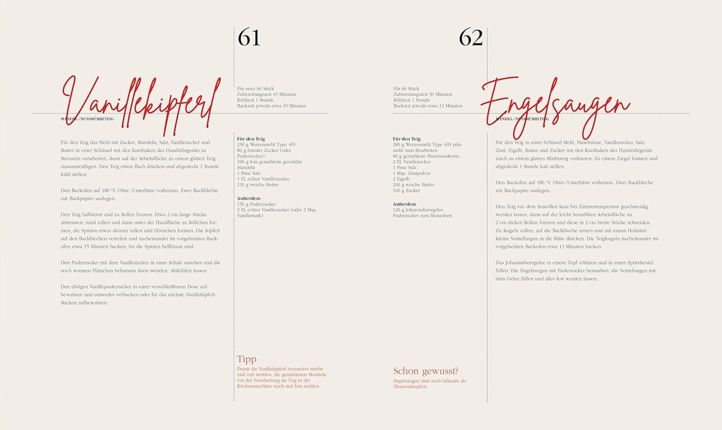 Das große Buch der Weihnachtsbäckerei; Plätzchen, Kipferl, Lebkuchen: 120 Rezepte für die schönste Zeit des Jahres