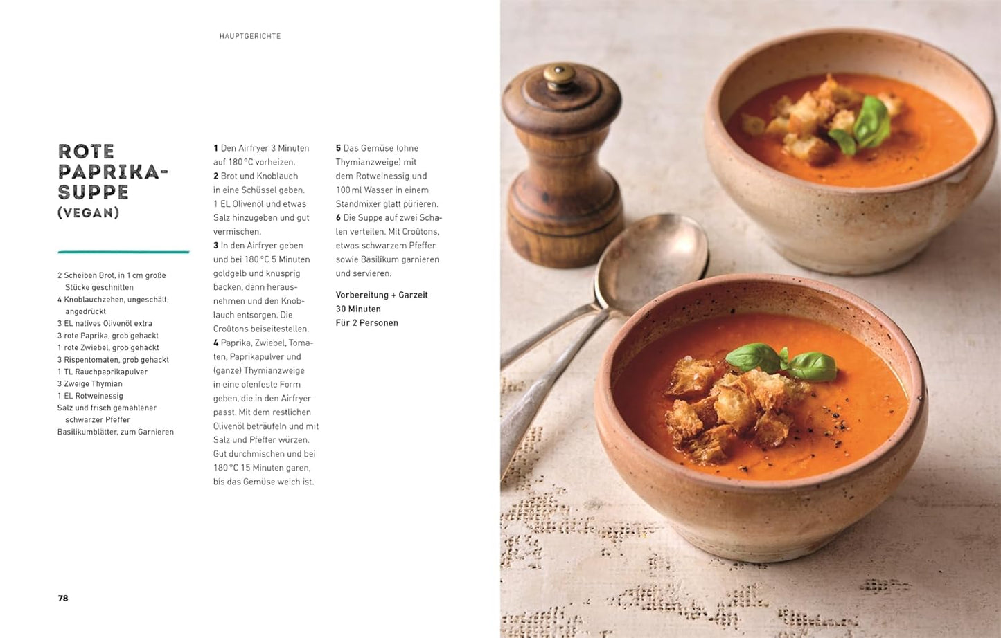 Das ultimative Veggie Airfryer Kochbuch: 75 vegetarische und vegane Rezepte, die Zeit, Fett & Energie sparen. Easy Gerichte aus der Heißluftfritteuse (Ultimativ kochen)