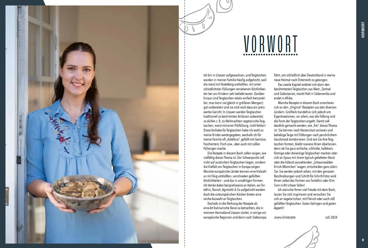 Teigtaschen: Selbst gemacht; Mit und ohne Fleisch Stocker stv