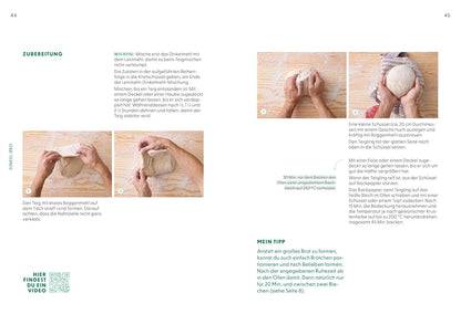 Kneten, Backen, gut!: Entspannt Brot backen auch ohne Waage. Mit Video-Tutorials