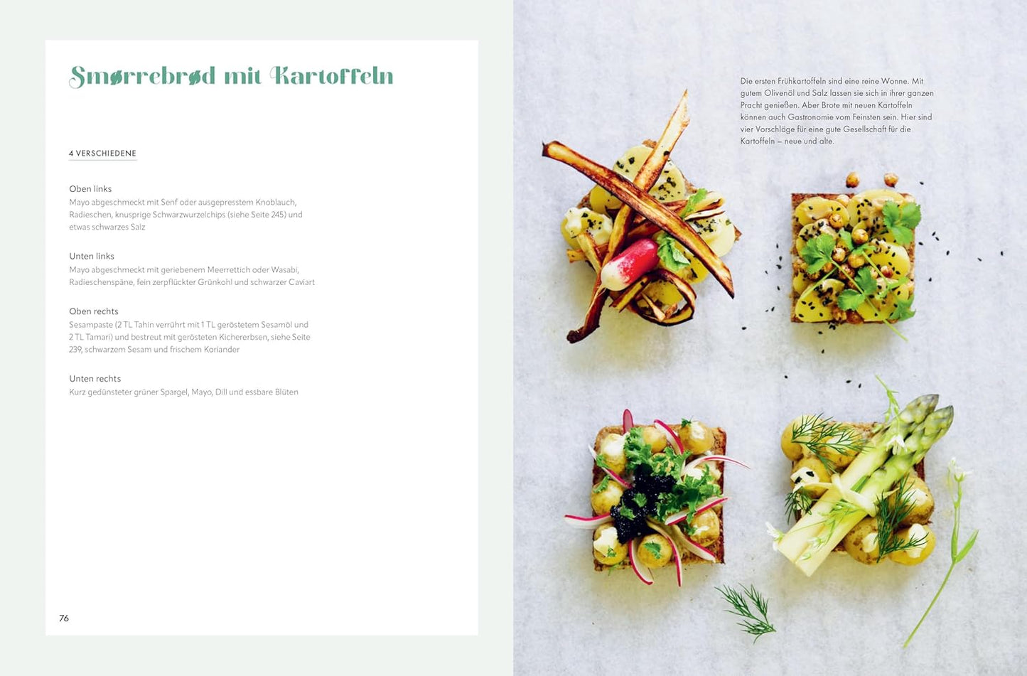 Grünes Smørrebrød - Nordisch, vegan und voller Geschmack. 80 Rezepte für pflanzliche Brotzeit. Ideen für belegte Brote und die Brotzeitplatte. Brotzeit vegan mal anders!