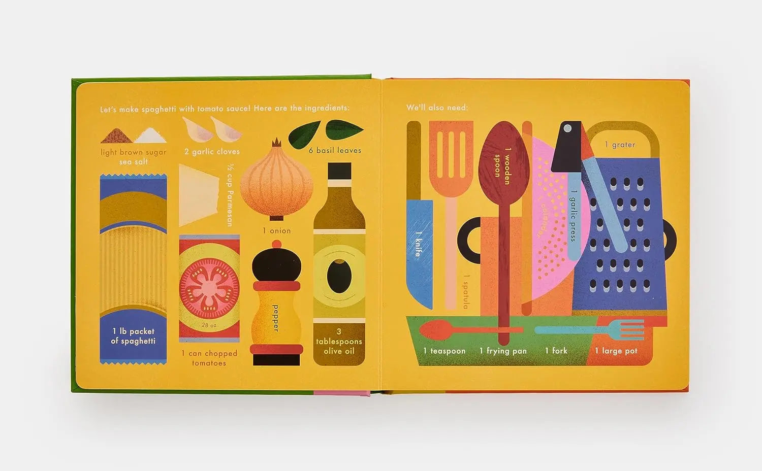 Spaghetti!: An Interactive Recipe Book (2023) Cook In A Book: An Interactive Recipe Book Phaidon
