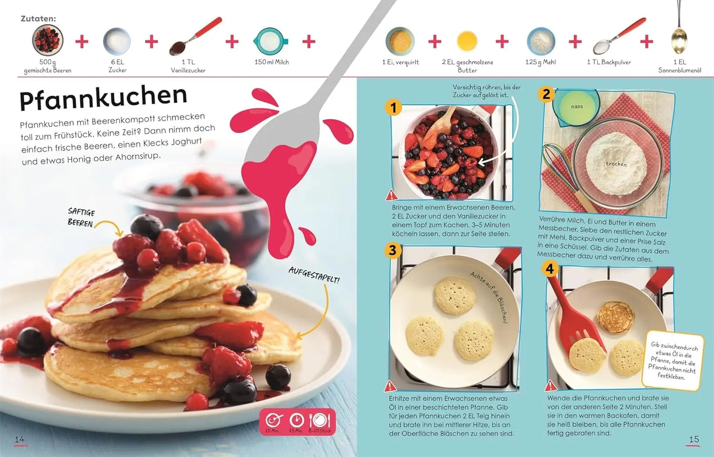 Meine erste Kochschule: Kochen und Backen für Kids. Der Kinderkochbuch-Bestseller mit über 50 leckeren Rezepten. Für Kinder ab 6 Jahren DK Verlag Dorling Kindersley