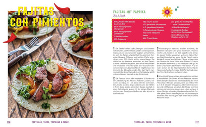 Fiesta – Das Mexiko-Kochbuch – mit edler Ausstattung und Farbschnitt: Enchiladas, Tacos & Guacamole: Rund 100 authentische Rezepte – mit Reisereportagen und stimmungsvollen Impressionen
