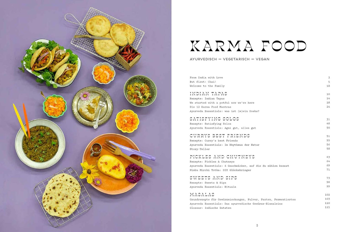 Karma Food: Ayurvedisch, vegetarisch & vegan – Indische Rezepte alltagstauglich zubereitet für Balance, Genuss & gutes Karma Brandstätter Verlag