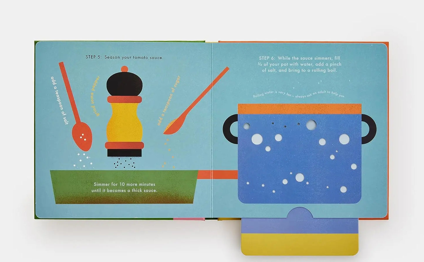 Spaghetti!: An Interactive Recipe Book (2023) Cook In A Book: An Interactive Recipe Book Phaidon
