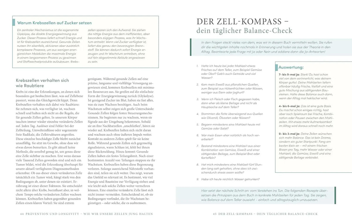 Balance Food für gesunde Zellen: Stressfrei kochen mit dem Balance-Score – für Vitalität, Energie und ein langes Leben I über 50 Rezepte