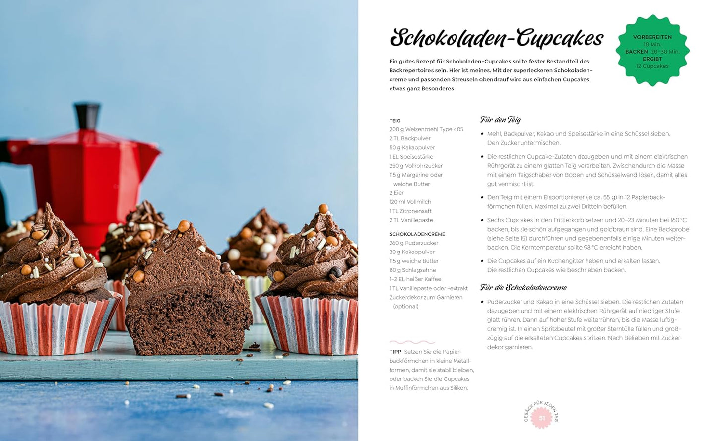 Easy Backen mit dem Airfryer: Über 80 süße und herzhafte Rezepte für Kuchen, Kekse, Brote & Co.