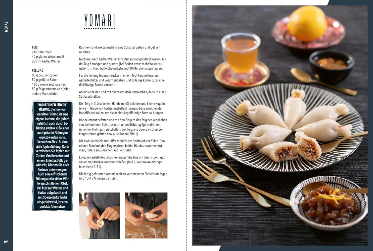 Teigtaschen: Selbst gemacht; Mit und ohne Fleisch Stocker stv