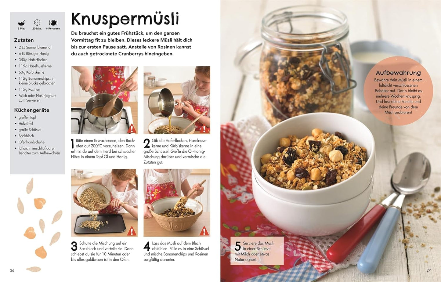 Die Kochschule für Kids - 150 superleckere Rezepte. Schritt für Schritt Kochen und Backen lernen für Kinder ab 7 Jahren