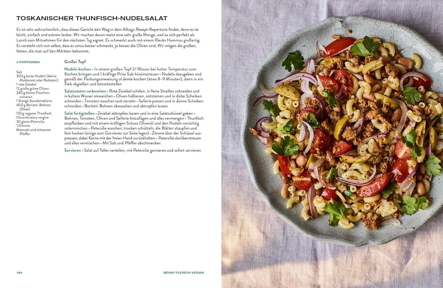 BOSH! Fleisch vegan – Fake your Meat!: Fleischersatz selbst herstellen mit über 100 Rezepten: Von Chicken Teriyaki bis BBQ Burger, Garnelen-Curry und vielem mehr!