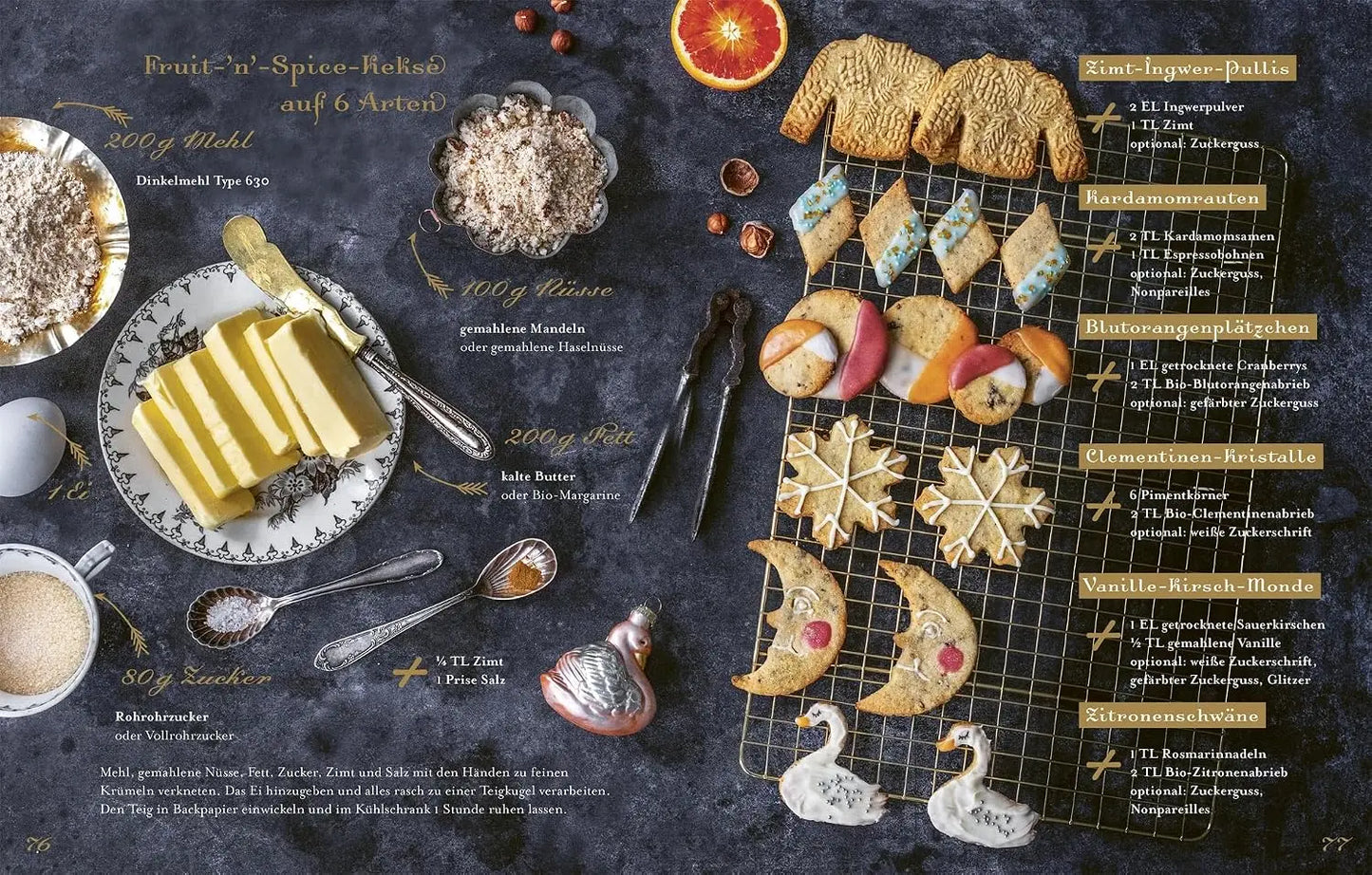 Christmas Cookie Box: Plätzchen zum Verschenken und Genießen. Edles Weihnachtsbackbuch mit Lesebändchen und Goldschnitt. Mit 50 leckeren Plätzchen-Rezepten
