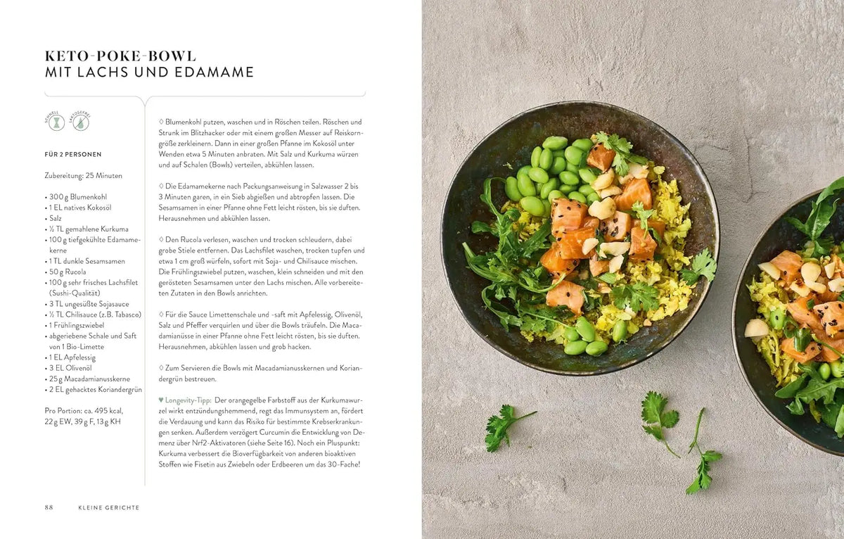 Das Keto-Longevity-Prinzip: Wie Sie mit ketogener Ernährung länger jung und gesund bleiben. Longevity-Ratgeber von Ernährungsmedizinerin Dr. Brigitte ... Keto-Rezepten für gesundes Altern