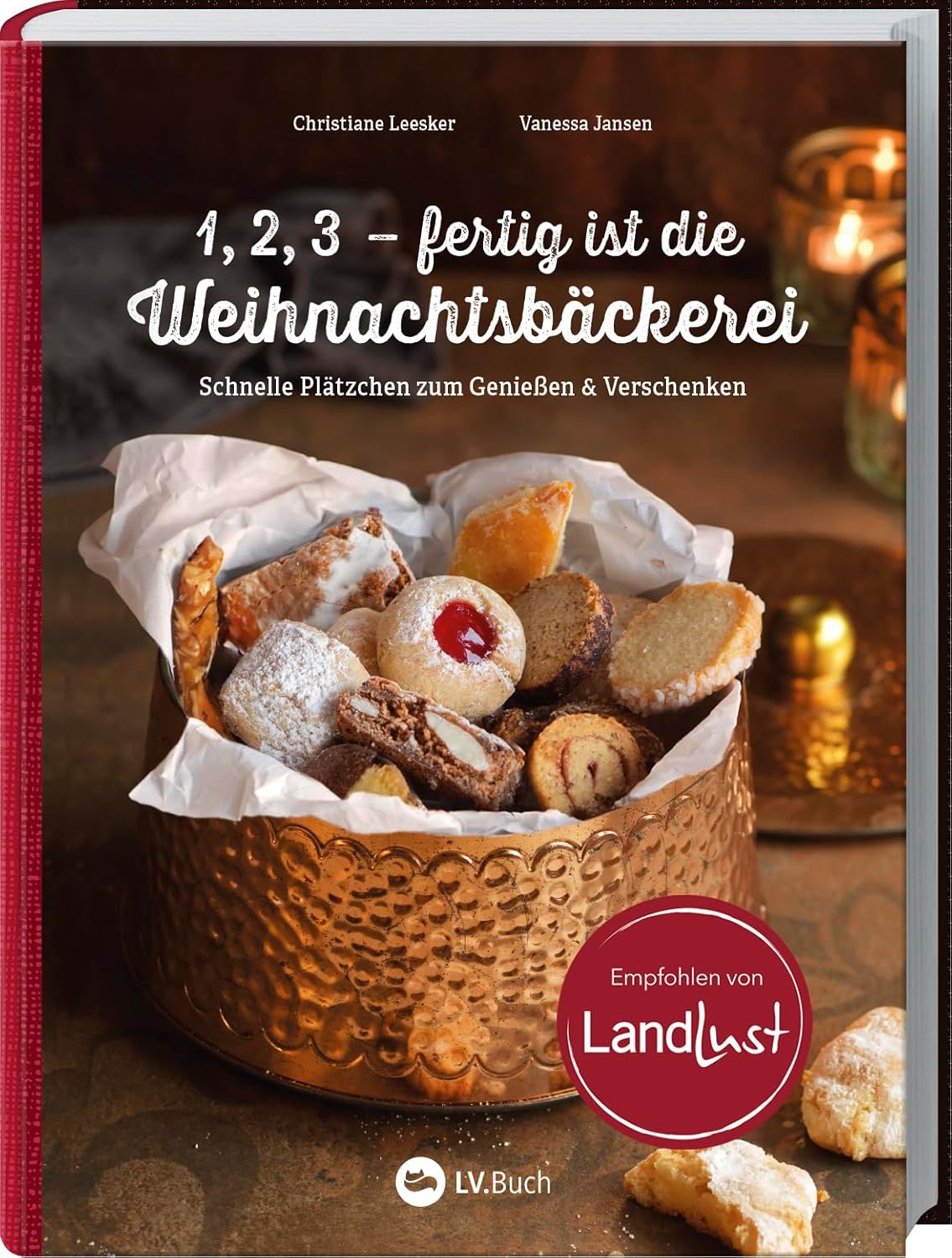 1,2,3 – fertig ist die Weihnachtsbäckerei: Schnelle und einfache Plätzchen zum Genießen und Verschenken. Stressfreie Blitzrezepte für Schwarz-Weiß-Gebäck, Engelsaugen, Pfeffernüsse & Co